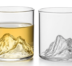 Kit 2 Copos de Vidro Whisky Montanha 300ml