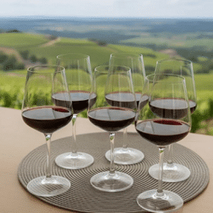 Conjunto de 6 Taças para Vinho em Cristal Titanium 620ml