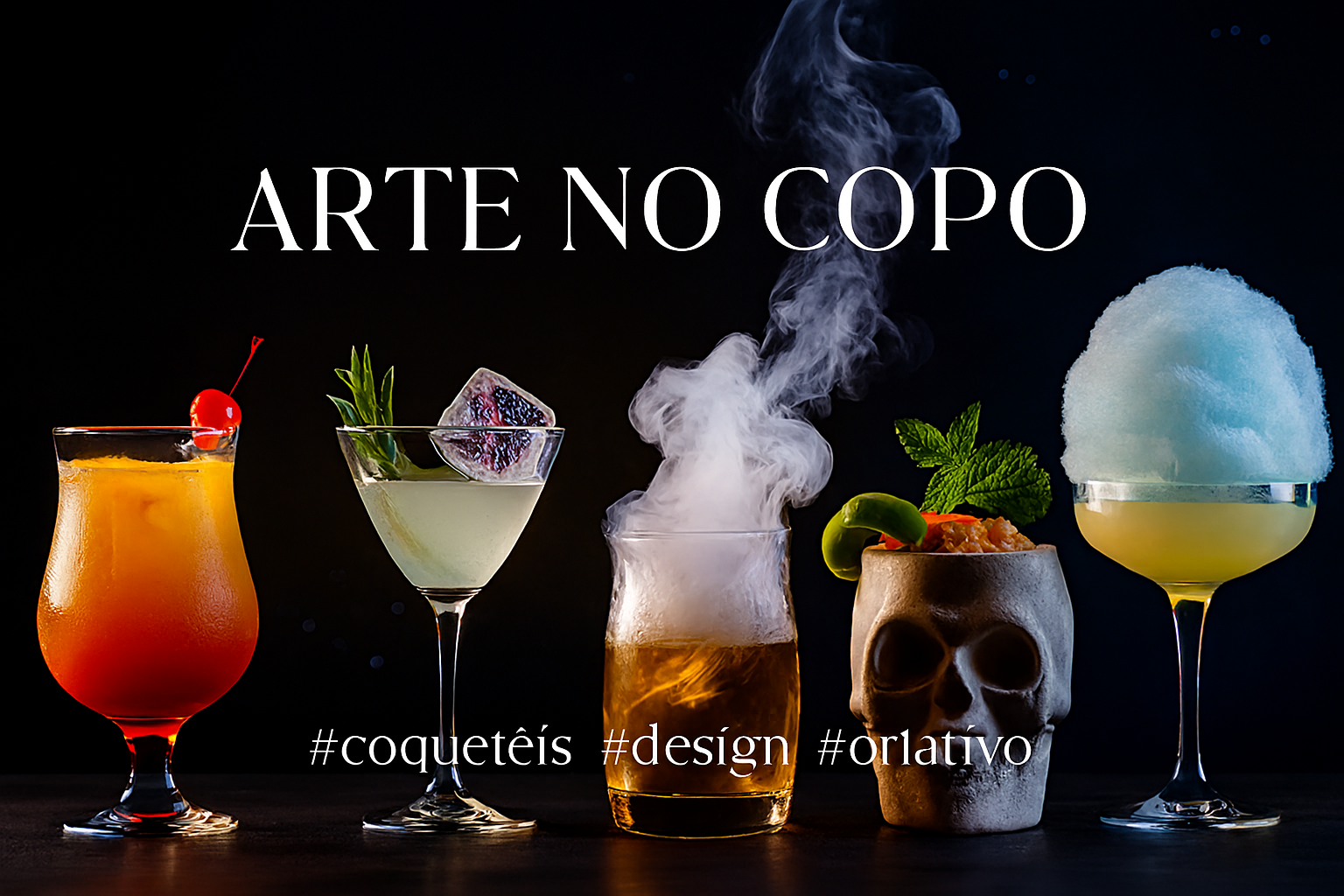 Arte no Copo: Os Designs mais Criativos de Coquetéis
